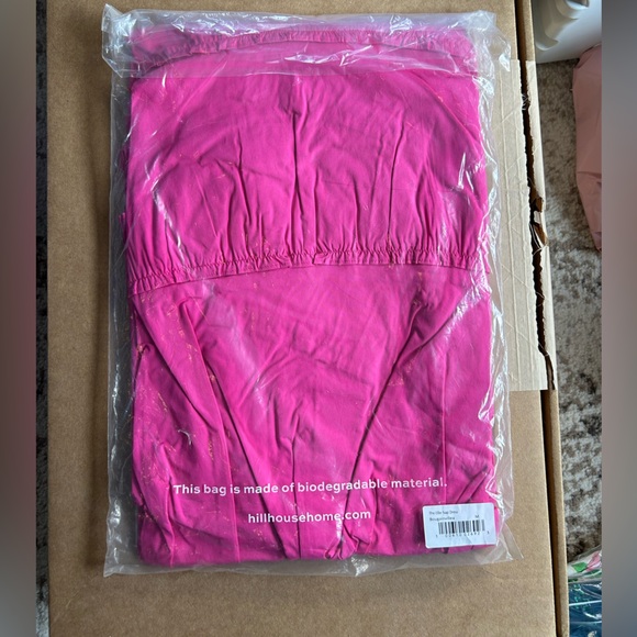 NWT Hill House Home Ellie Nap Dress in Bougainvillea Pink Women’s Sz Medium - Picture 5 of 7